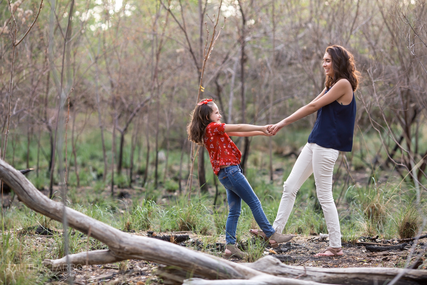 Family Photography Session in the Bosque