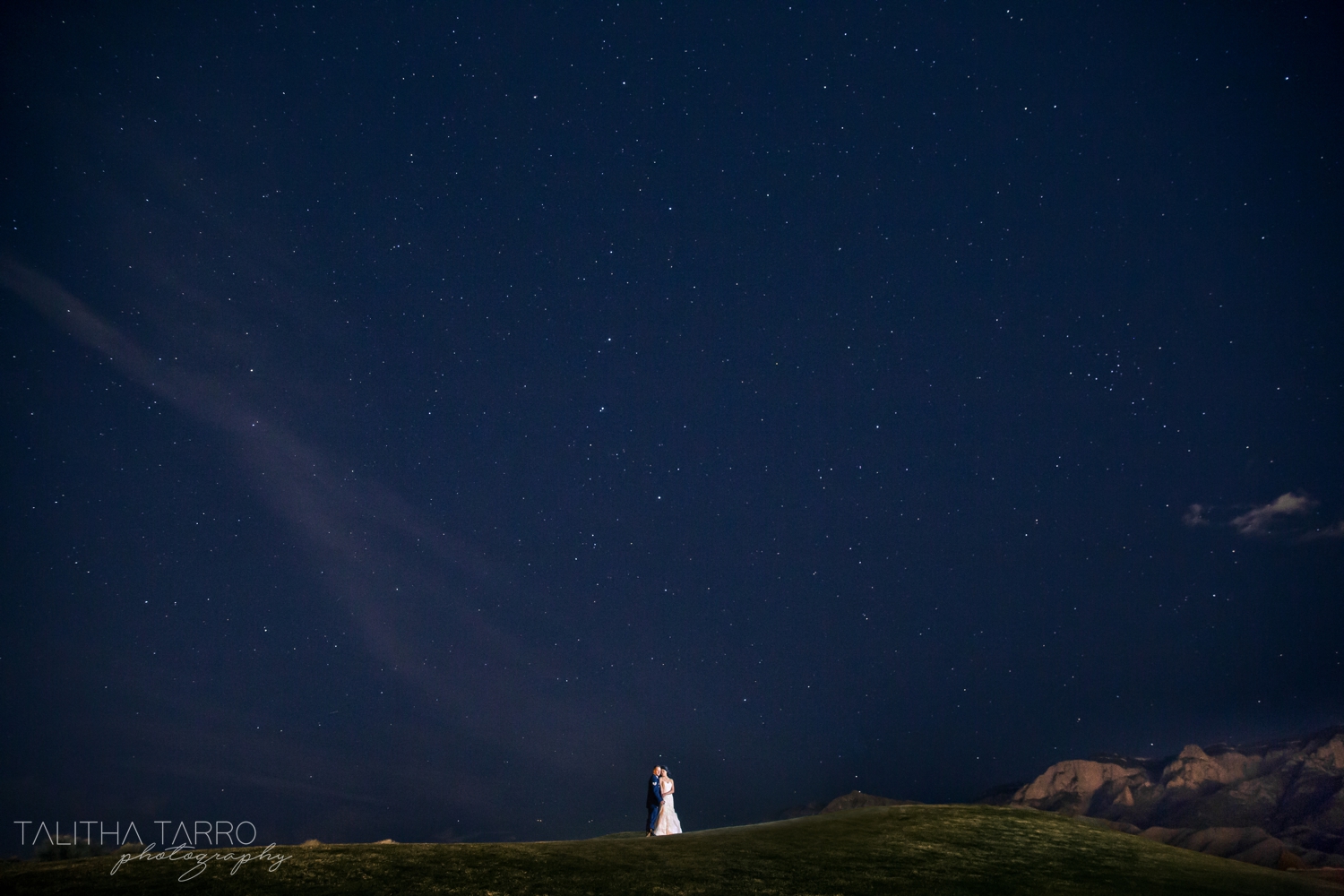 Sandia Mountains Wedding Night Sky