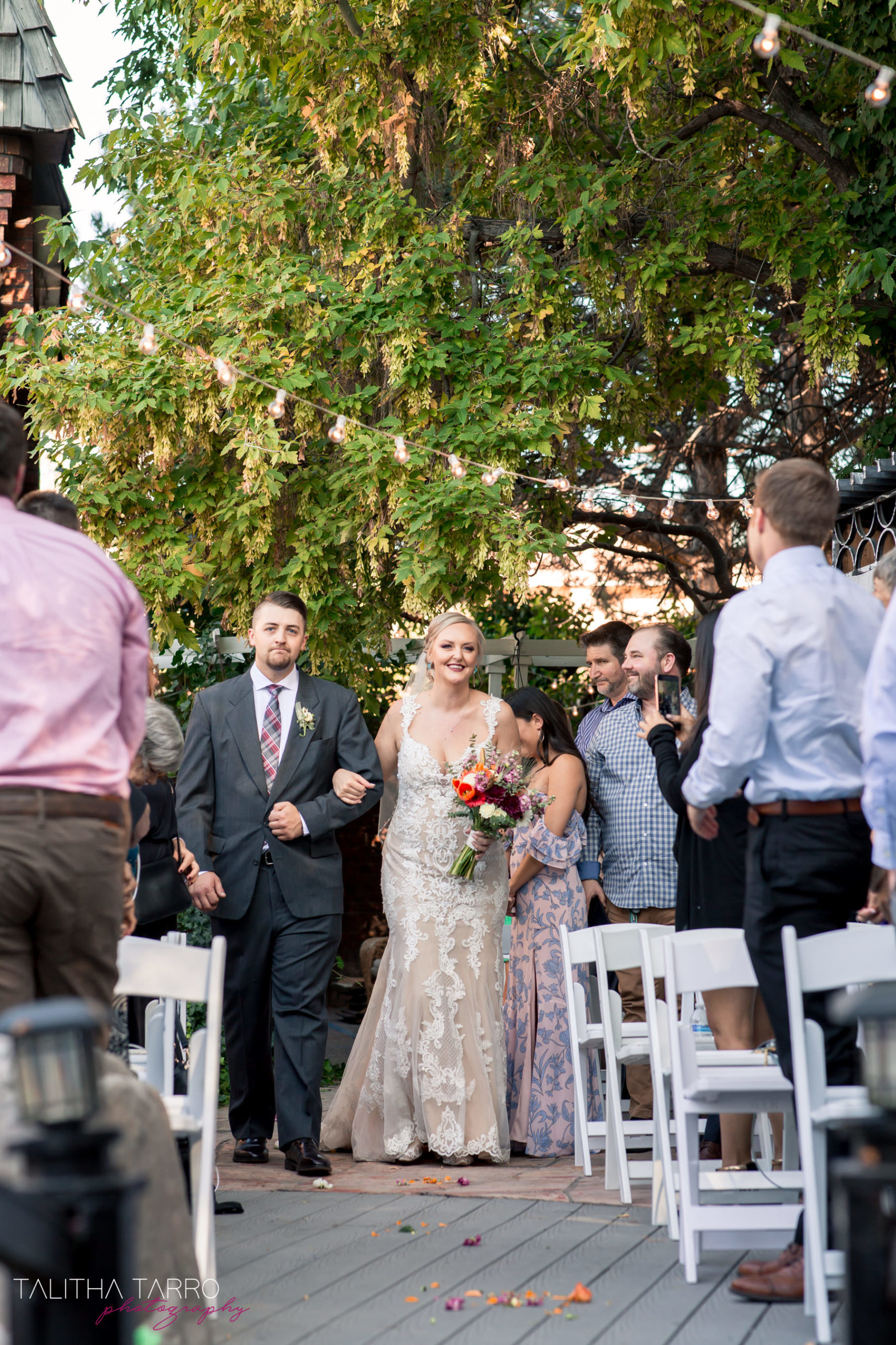 Paige & Orlando’s backyard wedding at the Altura Mansion Talitha