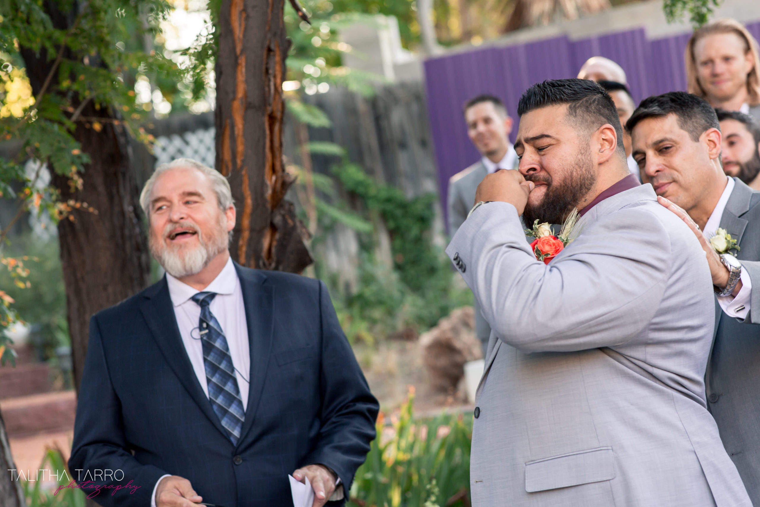 Paige & Orlando’s backyard wedding at the Altura Mansion Talitha